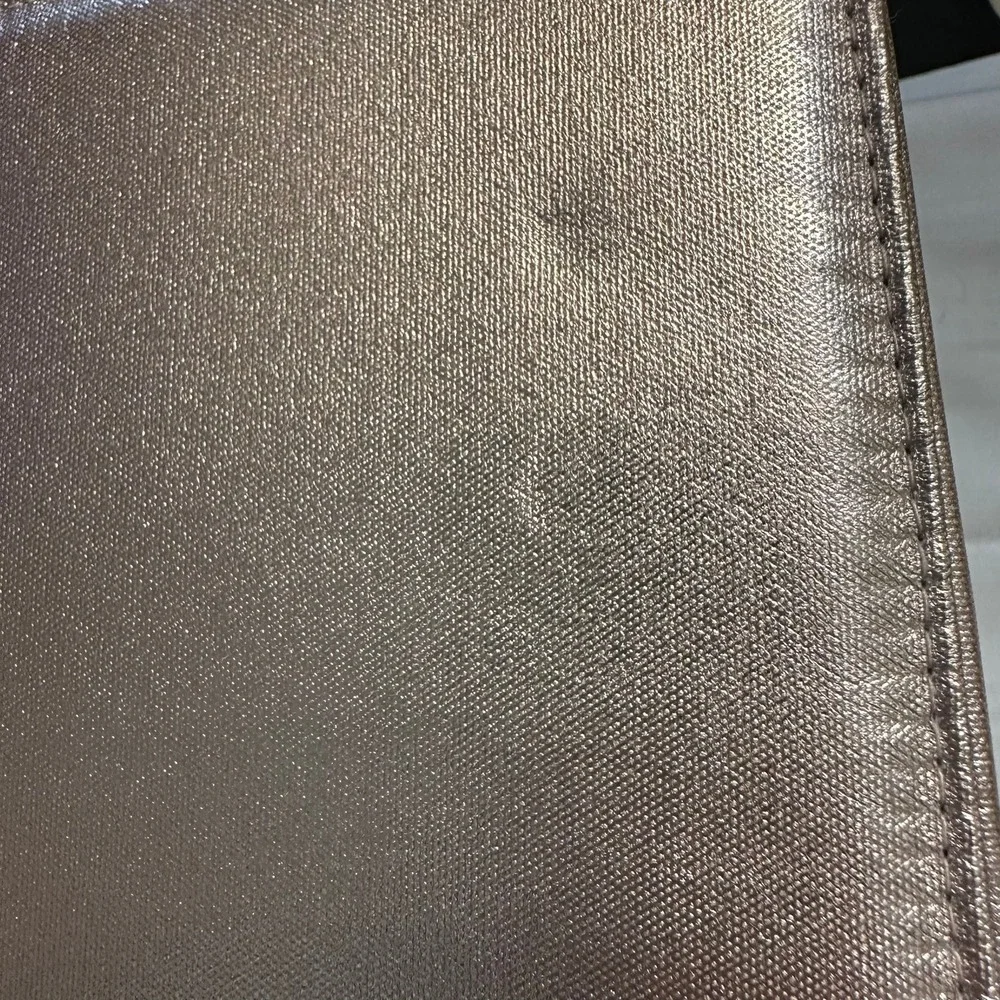 Lancome Metallic Rose Gold Cosmetic‎ Makeup Bag